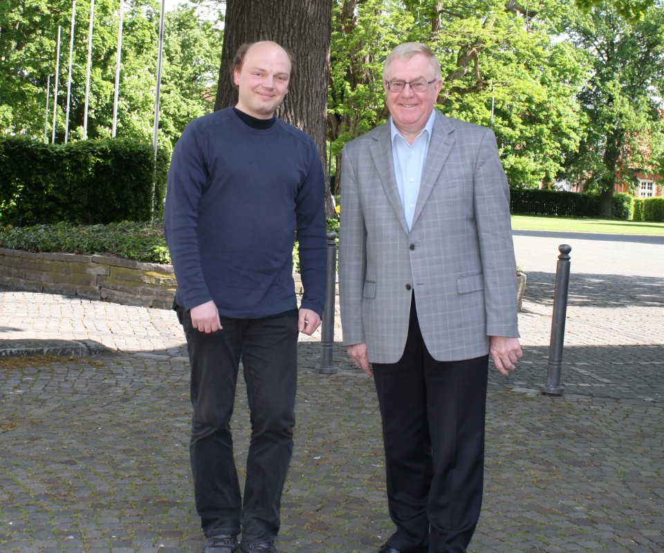 Reinhold Sendker und Michael Sturm trafen sich in Freckenhorst zum Gesprch.