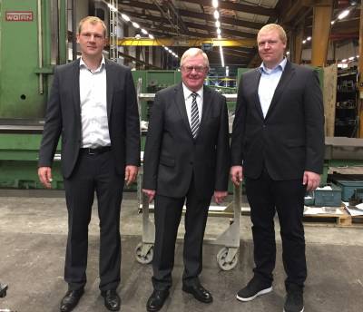 von links: Frank Mnstermann, Reinhold Sendker MdB und Dirk Mnstermann