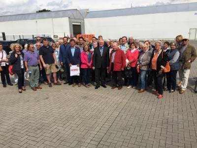 Reinhold Sendker beim Besuch der Grtnerei Schulze-Eckel in Ahlen. - Reinhold Sendker beim Besuch der Gärtnerei Schulze-Eckel in Ahlen.