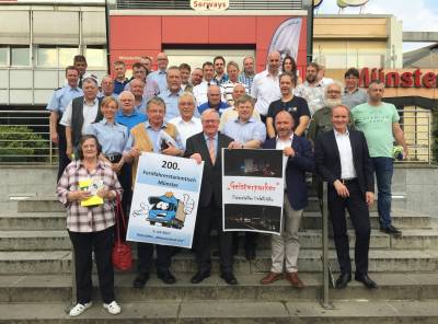 Reinhold Sendker MdB beim 200. Fernfahrerstammtisch 