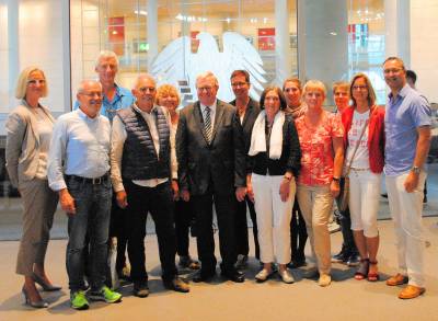 Kreissportbund mit Reinhold Sendker im Reichstag - Kreissportbund mit Reinhold Sendker im Reichstag