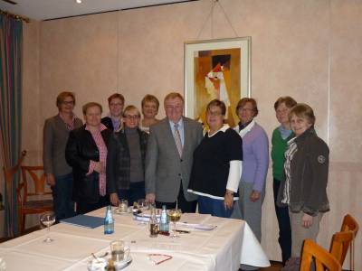 Reinhold Sendker MdB zu Gast bei der Frauen Union. - Reinhold Sendker MdB zu Gast bei der Frauen Union.