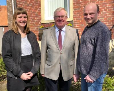 (v.l.) Kathalena Essers, Reinhold Sendker MdB und Michael Sturm - (v.l.) Kathalena Essers, Reinhold Sendker MdB und Michael Sturm