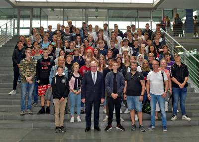 Teamschule Drensteinfurt zu Gast im Deutschen Bundestag - Teamschule Drensteinfurt zu Gast im Deutschen Bundestag