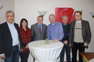 v.l.: Uwe Opitz, Sabine Ottenberg,Reinhold Sendker MdB, Martin Panke, Manfred Aschoff und Christian Prahl. - v.l.: Uwe Opitz, Sabine Ottenberg,Reinhold Sendker MdB, Martin Panke, Manfred Aschoff und Christian Prahl.