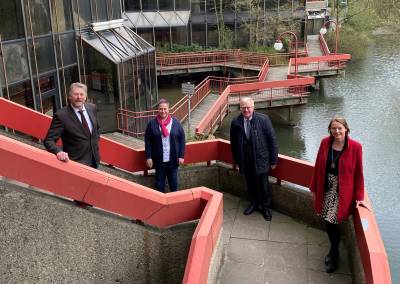 (v.l.n.r.) Joachim Rlfing, Daniela Kreickmann, Reinhold Sendker MdB und Judith Spittler - (v.l.n.r.) Joachim Rölfing, Daniela Kreickmann, Reinhold Sendker MdB und Judith Spittler