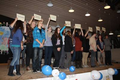 Reinhold Sendker zum UNICEF Aktionstag in der Fritz-Winter-Gesamtschule.