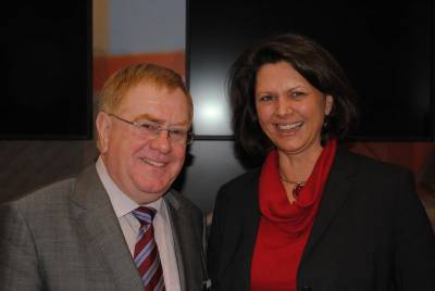 Reinhold Sendker MdB und Bundesministerin Aigner zu Besuch auf der Internationalen Grnen Woche 2010.