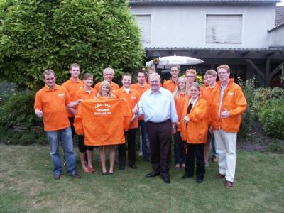 Reinhold Sendker MdB mit seinem Wahlkampfteam.