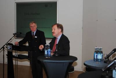 Reinhold Sendker und der Verkehrspolitische Sprecher der CDU/CSU Bundestagfraktion Dirk Fischer MdB.