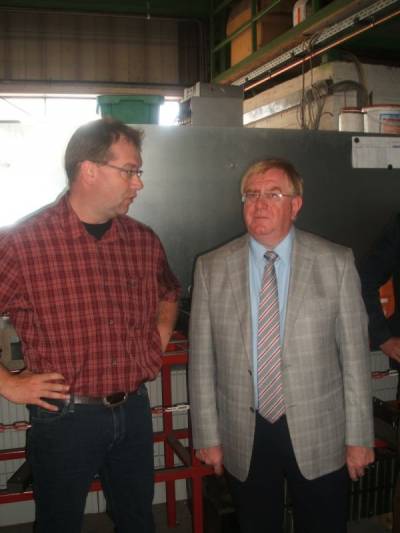 Reinhold Sendker MdB besucht die Firma Becklnne in Wadersloh.