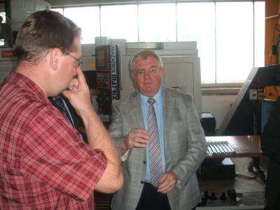 Reinhold Sendker MdB besucht die Firma Becklnne in Wadersloh.