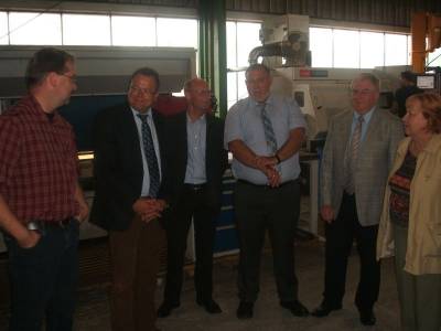 Reinhold Sendker MdB besucht die Firma Becklnne in Wadersloh.