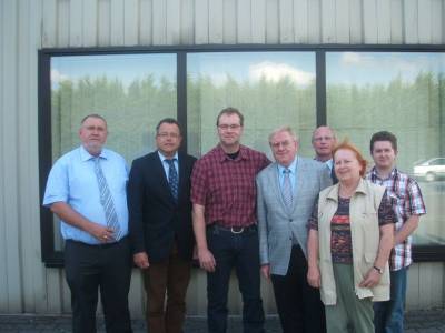 Reinhold Sendker MdB besucht die Firma Becklnne in Wadersloh. - Reinhold Sendker MdB besucht die Firma Becklönne in Wadersloh.