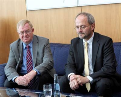 Reinhold Sendker MdB bei der Niederlegung seines Landtagsmandates in Dsseldorf.