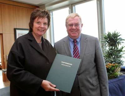 Reinhold Sendker MdB bei der Niederlegung seines Landtagsmandates in Dsseldorf.