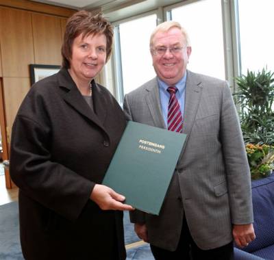 Reinhold Sendker MdB bei der Niederlegung seines Landtagsmandates in Dsseldorf.