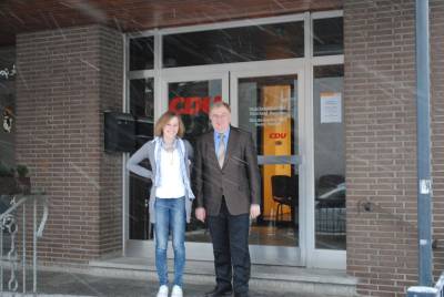 Christina Scholz wurde von Reinhold Sendker fr ein Jahr im Ausland vorgeschlagen.