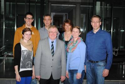 Dienststellenleiter Ralf Pelkmann (ganz rechts) mit weiteren Mitgliedern des THW Beckum zu Gast bei Reinhold Sendker MdB. - Dienststellenleiter Ralf Pelkmann (ganz rechts) mit weiteren Mitgliedern des THW Beckum zu Gast bei Reinhold Sendker MdB.