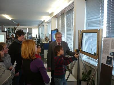 Reinhold Sendker MdB besucht die Expedition Materia.