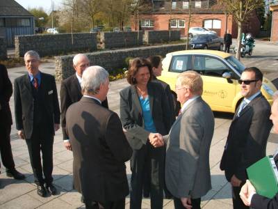 Besuch der Gartenbauschule Mnster-Wolbeck mit Ministerin Aigner, Eckhard Uhlenberg und Landwirtschaftsprsident Mllers.