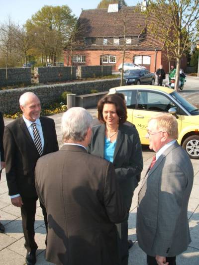 Besuch der Gartenbauschule Mnster-Wolbeck mit Ministerin Aigner, Eckhard Uhlenberg und Landwirtschaftsprsident Mllers.