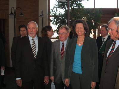 Besuch der Gartenbauschule Mnster-Wolbeck mit Ministerin Aigner, Eckhard Uhlenberg und Landwirtschaftsprsident Mllers.