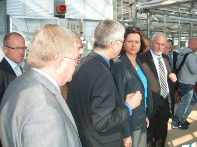 Besuch der Gartenbauschule Mnster-Wolbeck mit Ministerin Aigner, Eckhard Uhlenberg und Landwirtschaftsprsident Mllers.