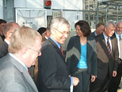 Besuch der Gartenbauschule Mnster-Wolbeck mit Ministerin Aigner, Eckhard Uhlenberg und Landwirtschaftsprsident Mllers. - Besuch der Gartenbauschule Münster-Wolbeck mit Ministerin Aigner, Eckhard Uhlenberg und Landwirtschaftspräsident Möllers.