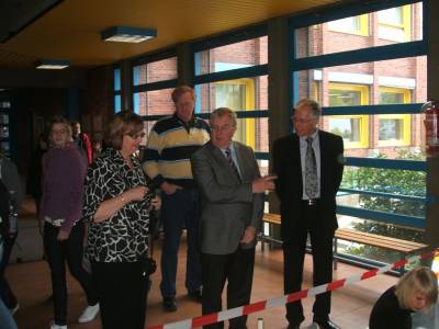 Reinhold Sendker besucht das Paul-Spiegel Berufskolleg in Warendorf.
