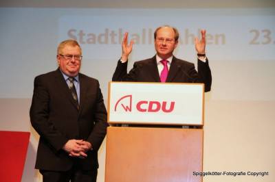 Reinhold Sendker MdB gemeinsam mit Landrat Dr. Olaf Gericke.