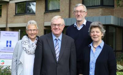 (v.l.) Marlis Niermann, Reinhold Sendker MdB, Erich Lange und Elke Sohst. - (v.l.) Marlis Niermann, Reinhold Sendker MdB, Erich Lange und Elke Sohst.