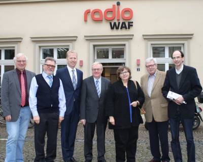 (v.l.) Sven Reimann, Karl-Wilhelm Hild, Henning Rehbaum MdL, Reinhold Sendker MdB, Astrid Birkhahn MdL, Franz-Herbert Loddenkemper und Frank Haberstroh - (v.l.) Sven Reimann, Karl-Wilhelm Hild, Henning Rehbaum MdL, Reinhold Sendker MdB, Astrid Birkhahn MdL, Franz-Herbert Loddenkemper und Frank Haberstroh