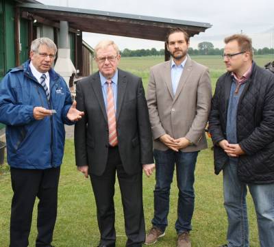 v.l.: Ludger Katemann, Reinhold Sendker MdB, Leter Lehmann, Dietmar Kupfernagel - v.l.: Ludger Katemann, Reinhold Sendker MdB, Leter Lehmann, Dietmar Kupfernagel