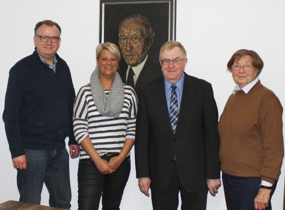 Von links: Martin Arnst, Bianca Füchtenkötter, Reinhold Sendker und Gertrud Schulze Westerrath, es fehlt Guido Gutsche