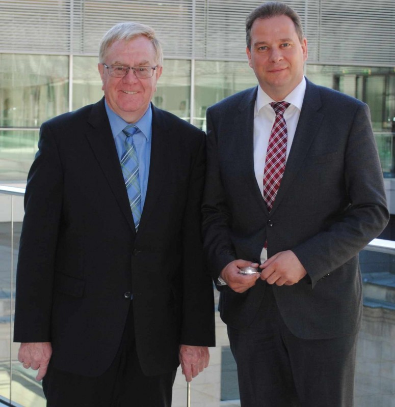 Reinhold Sendker und Andreas Mattfeldt im Deutschen Bundestag.