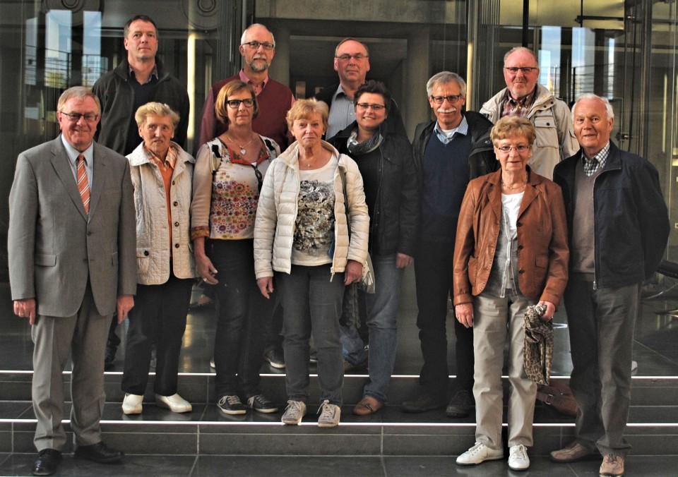 MdB Reinhold Sendker mit der CDU-Ortsunion Westkirchen im Paul-Lbe-Haus des Deutschen Bundestages