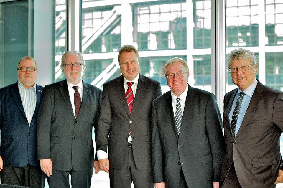 Foto: v.l.n.r.: Manfred Kehr, Wilfried Grunau, Heinz Leymann, Reinhold Sendker, Helmut Zenker