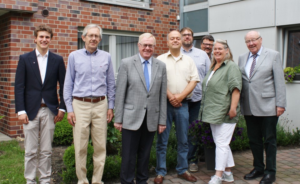 v.l.: Johannes Austermann, Reiner Buckebrede, RS, Egbert Bellscheidt, Jan Kaiser, Jochen Mahne, Manuela Suuk und Herbert Niehaus.