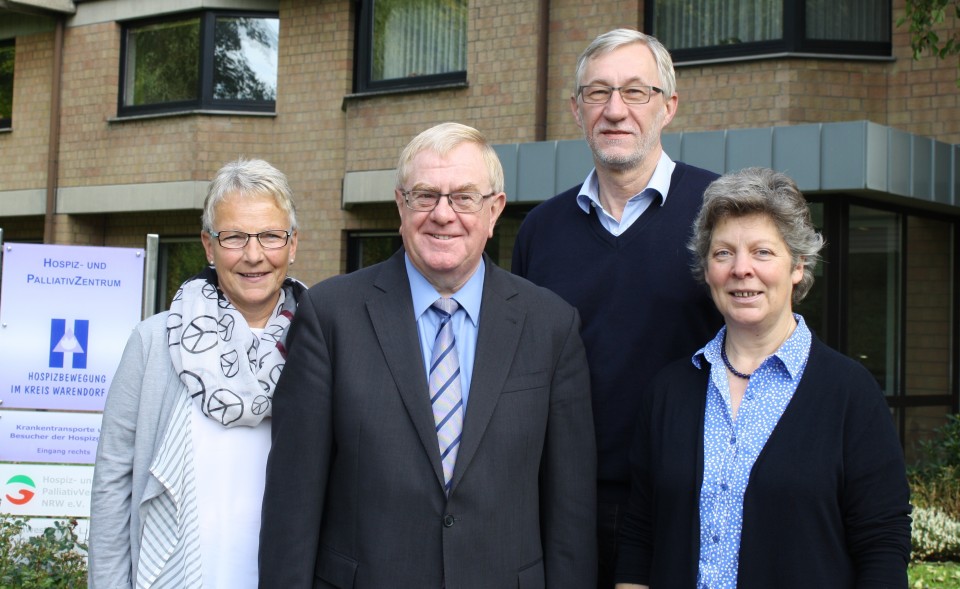 (v.l.) Marlis Niermann, Reinhold Sendker MdB, Erich Lange und Elke Sohst.