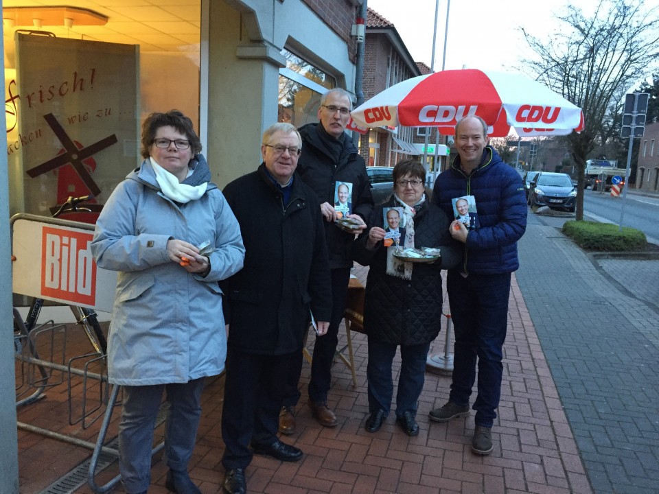 (v.l.) Martina Schulte, Reinhold Sendker, Dietmar Schulte, Ingrid Halene und Daniel Hagemeier.