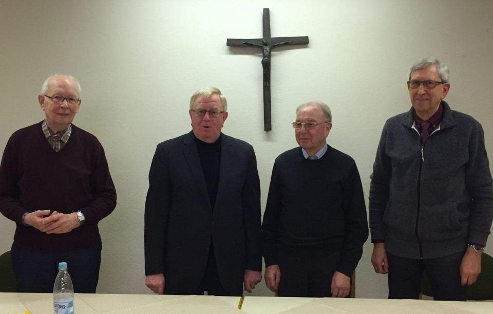 (v.l.) Franz Deppe (Sprecher), Reinhold Sendker MdB, Hermann Thiele und Gerd Pelkmann.