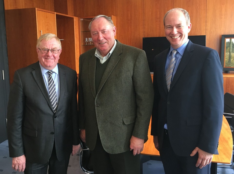 v.l.: Reinhold Sendker MdB, Lorenz Bohle und Daniel Hagemeier 