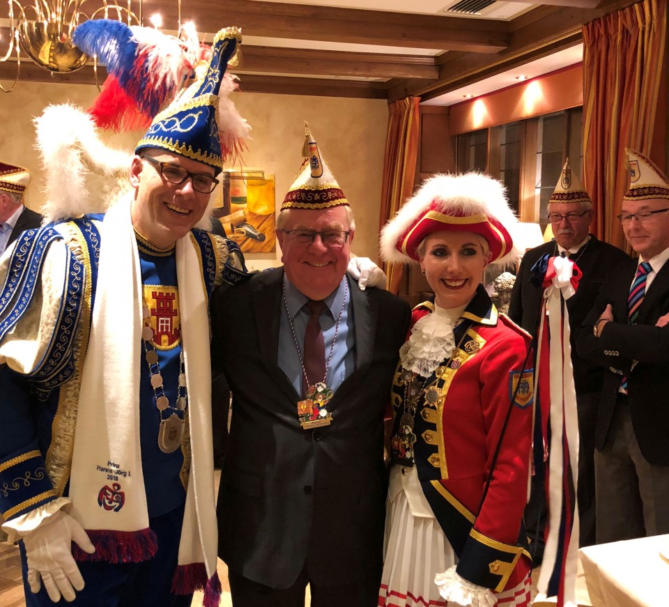 Reinhold Sendker mit dem Stadtprinzen Hanns-Jrg I. und dessen 