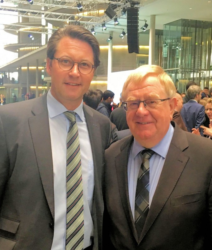 Reinhold Sendker und Bundesverkehrsminister Andreas Scheuer