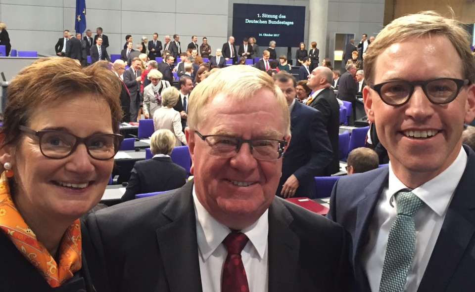 Haben in Berlin fr den Ausbau gekmpft: (v.l.) Sybille Benning, Reinhold Sendker und Marc Henrichmann