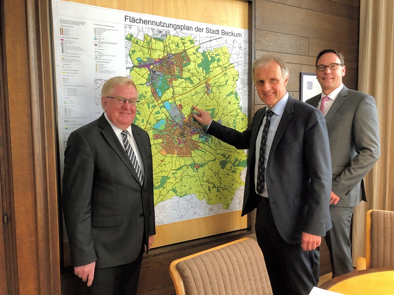 Reinhold Sendker MdB, Brgermeister Dr. Karl-Uwe Strothmann, Markus Hner (CDU Beckum)