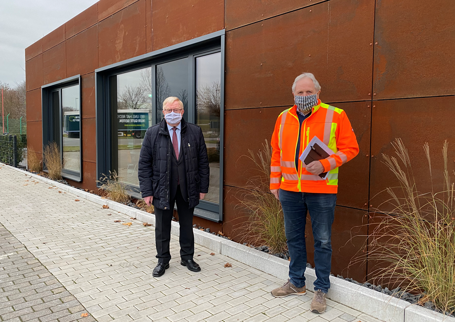 Reinhold Sendker MdB und Thomas Grundmann, Geschftsfhrer der AWG