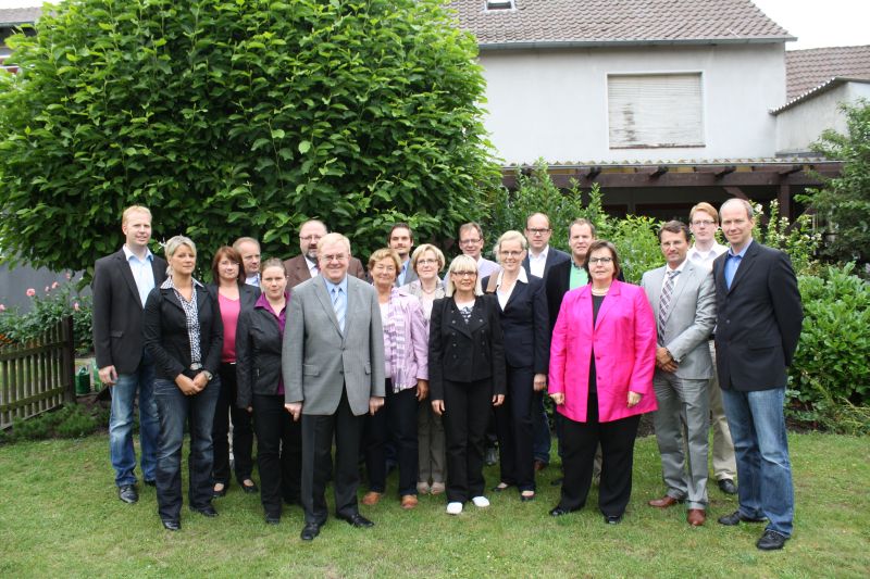 Der neu gewhlte Kreisvorstand bei der konstituierenden Sitzung.