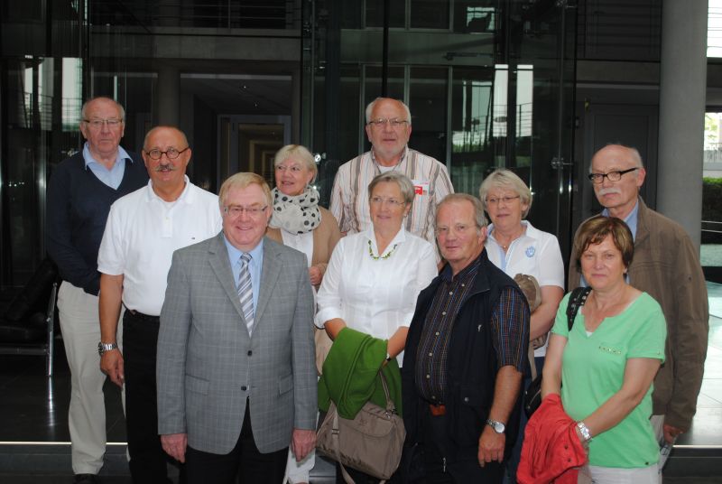 Die Gäste aus dem Kreis Warendorf zu Gast bei Reinhold Sendker MdB im Paul-Löbe-Haus